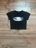 Ybl girls all eyes washed  crop top