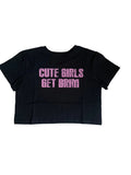 Cute girls get brim tee