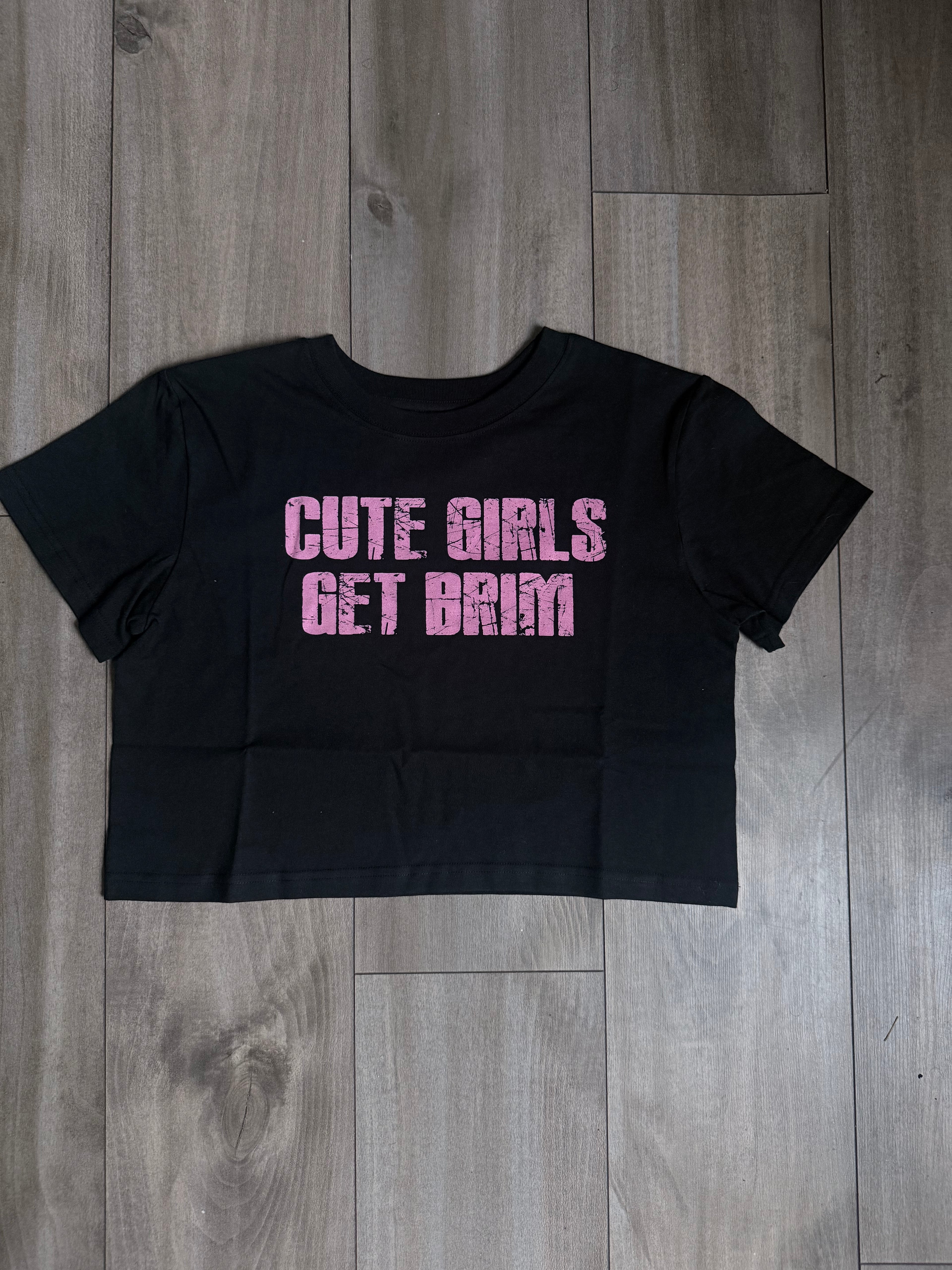 Cute girls get brim tee