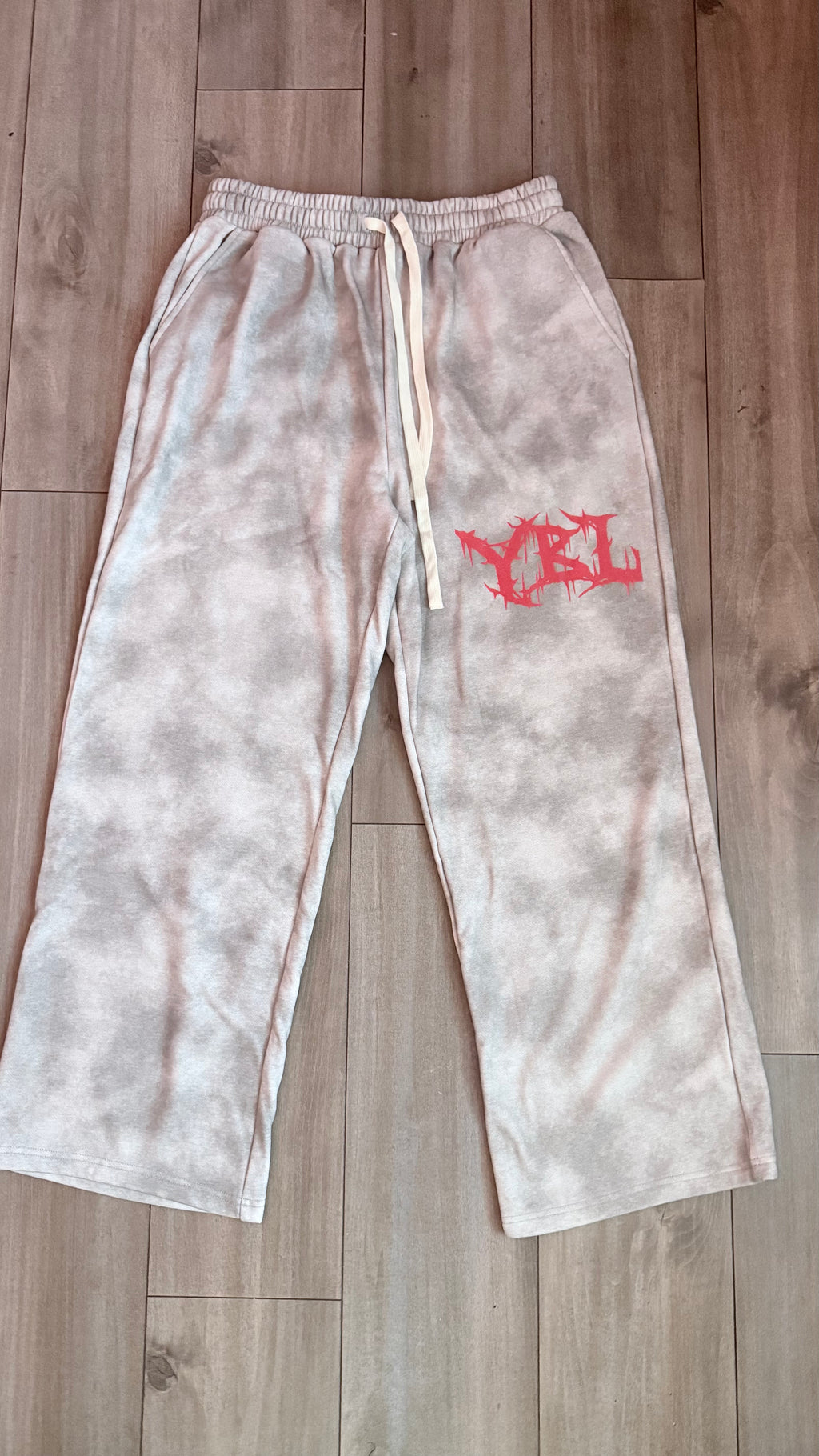 grey dirty washed sweatpants
