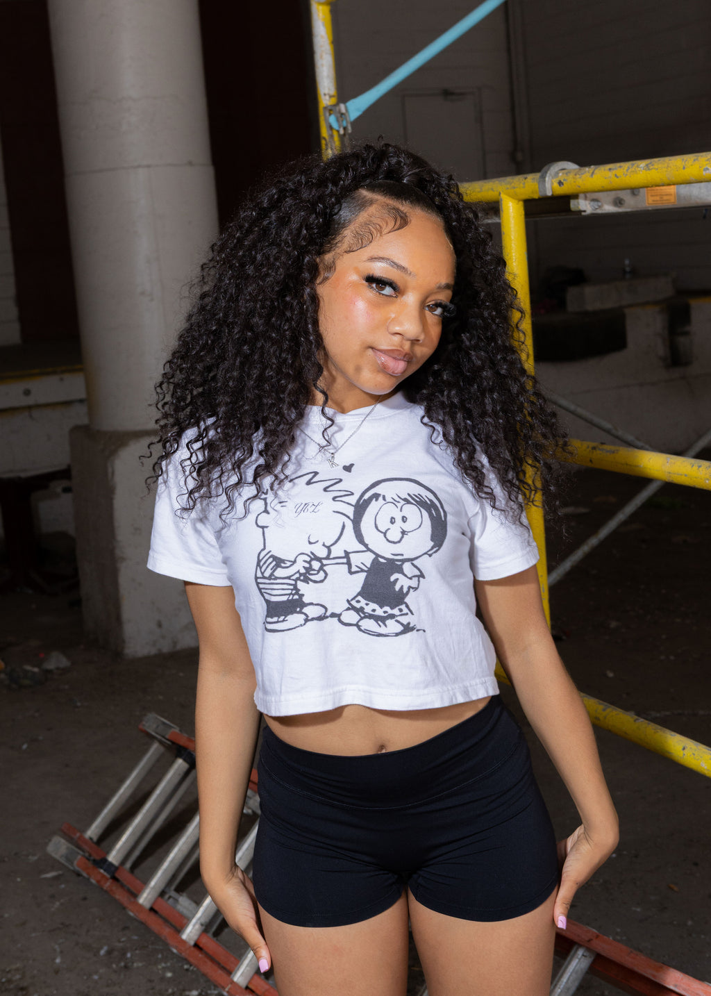 sweat heart girls tee