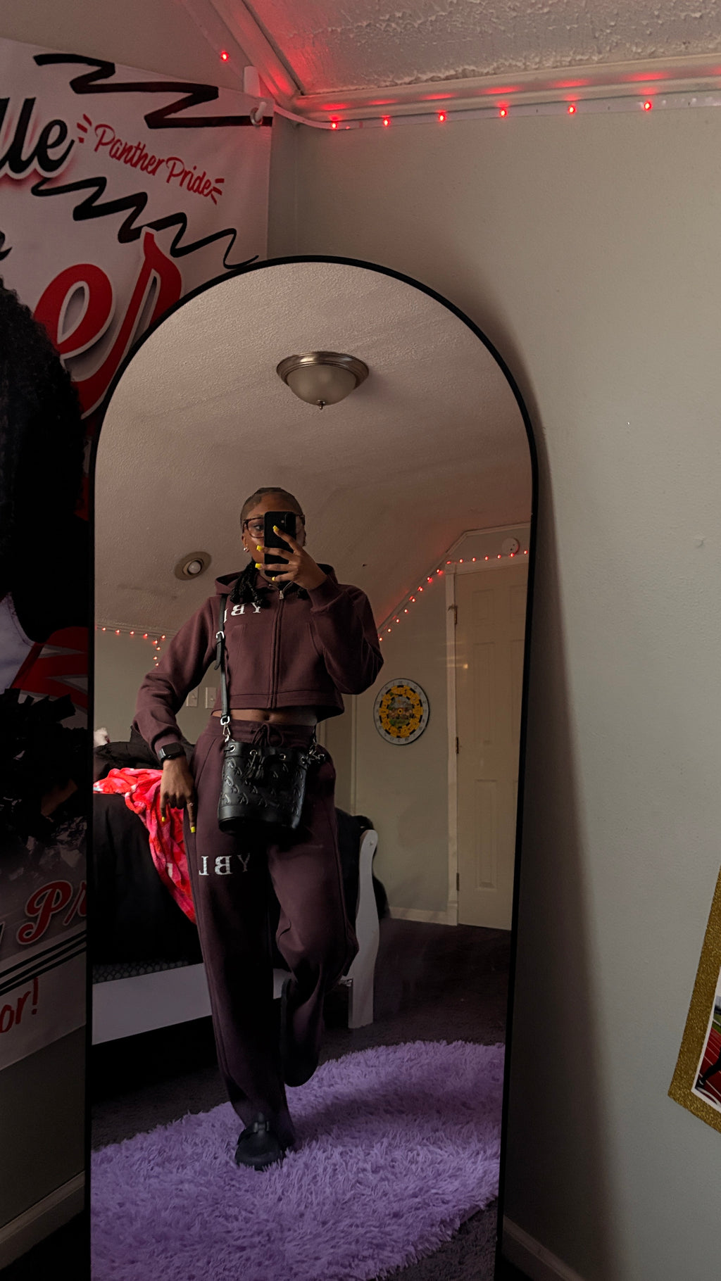 YBL girls dark reddish jacket