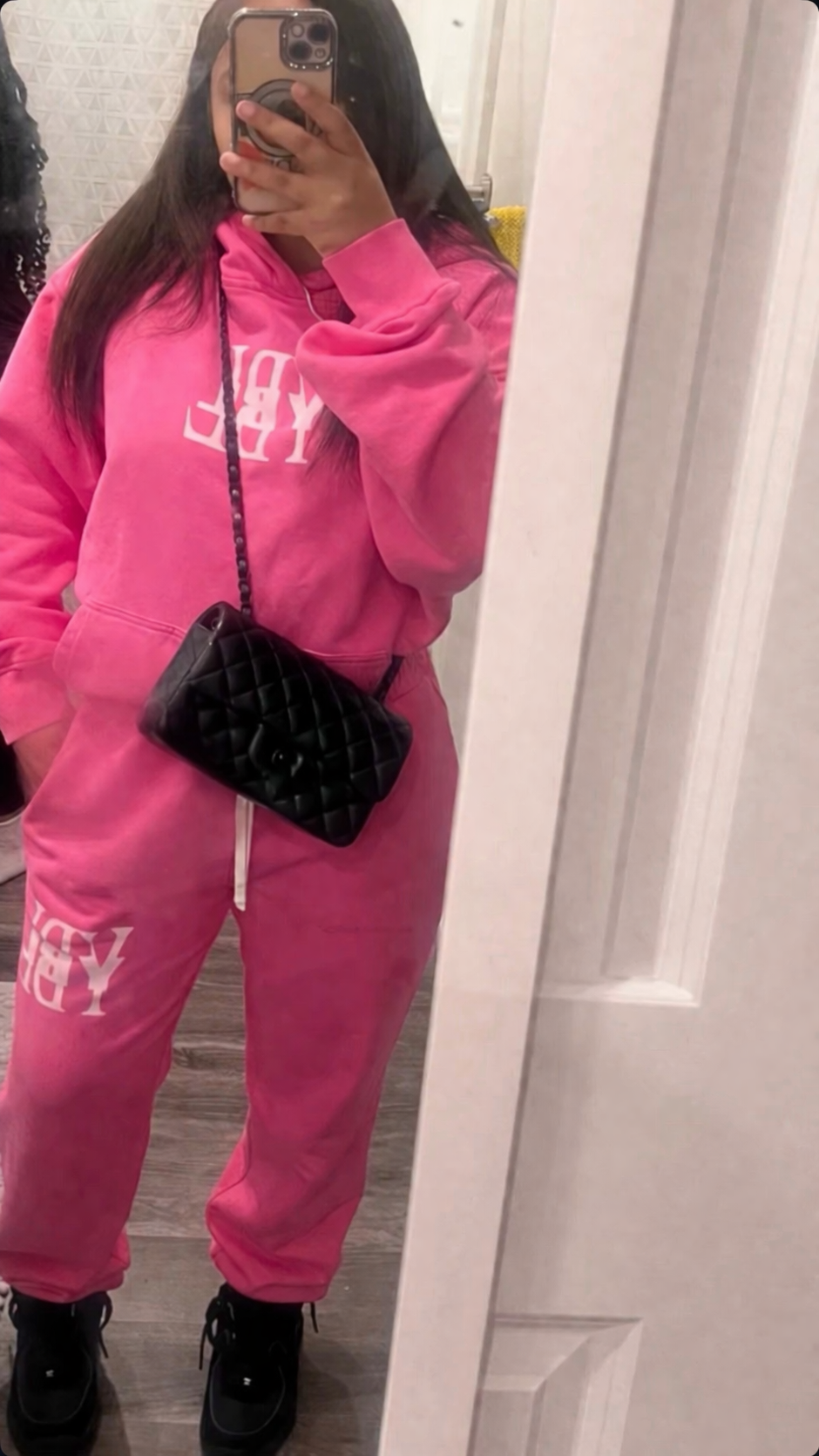 rose pink oversized hoodie