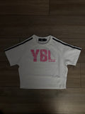 YBL girls strip ￼ crop top