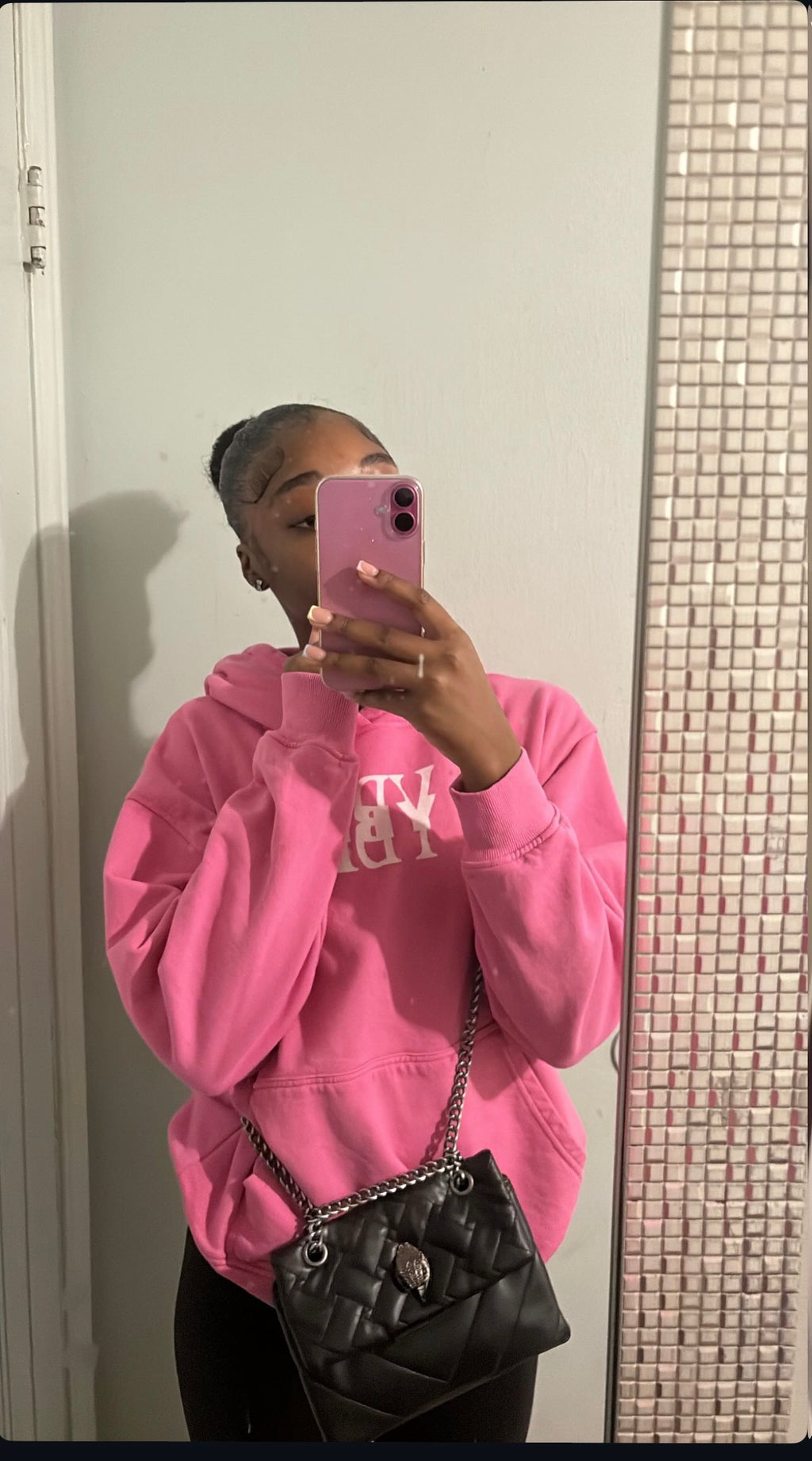 Limited edition YBL  pink oversized hoodie