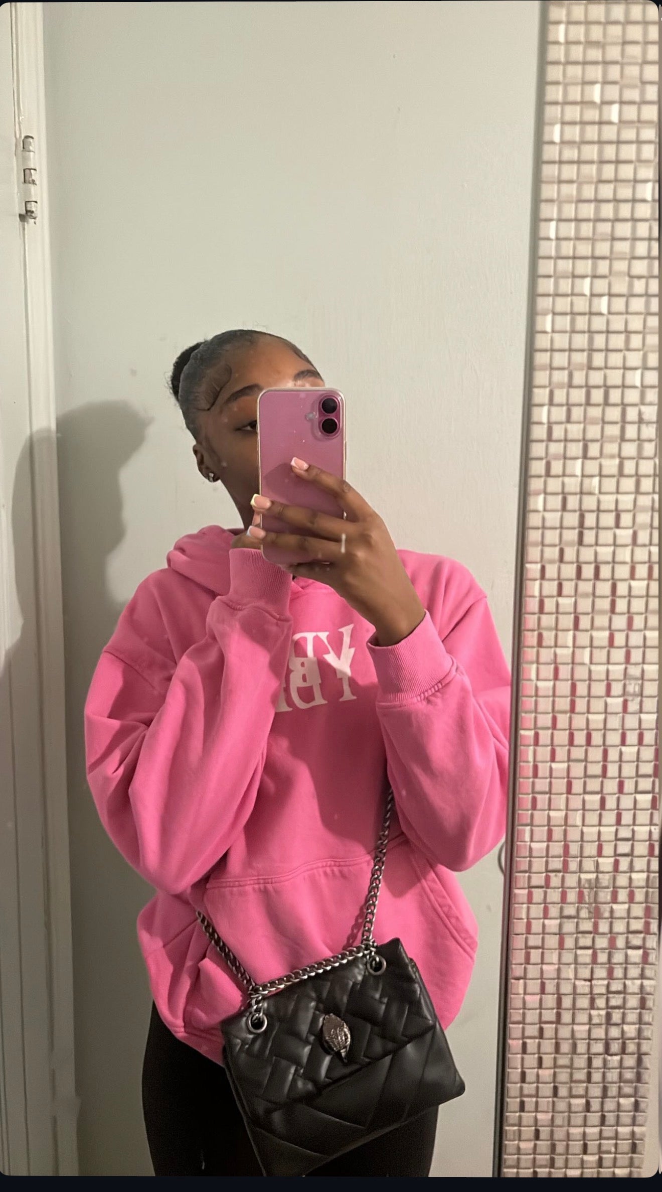 Limited edition YBL  pink oversized hoodie