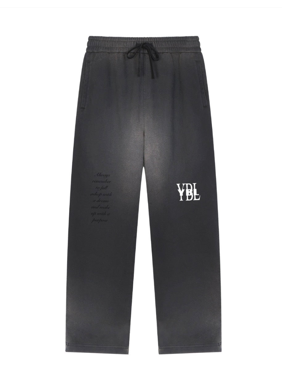 YBL unisex  “quater zip “ straight leg sweatpants