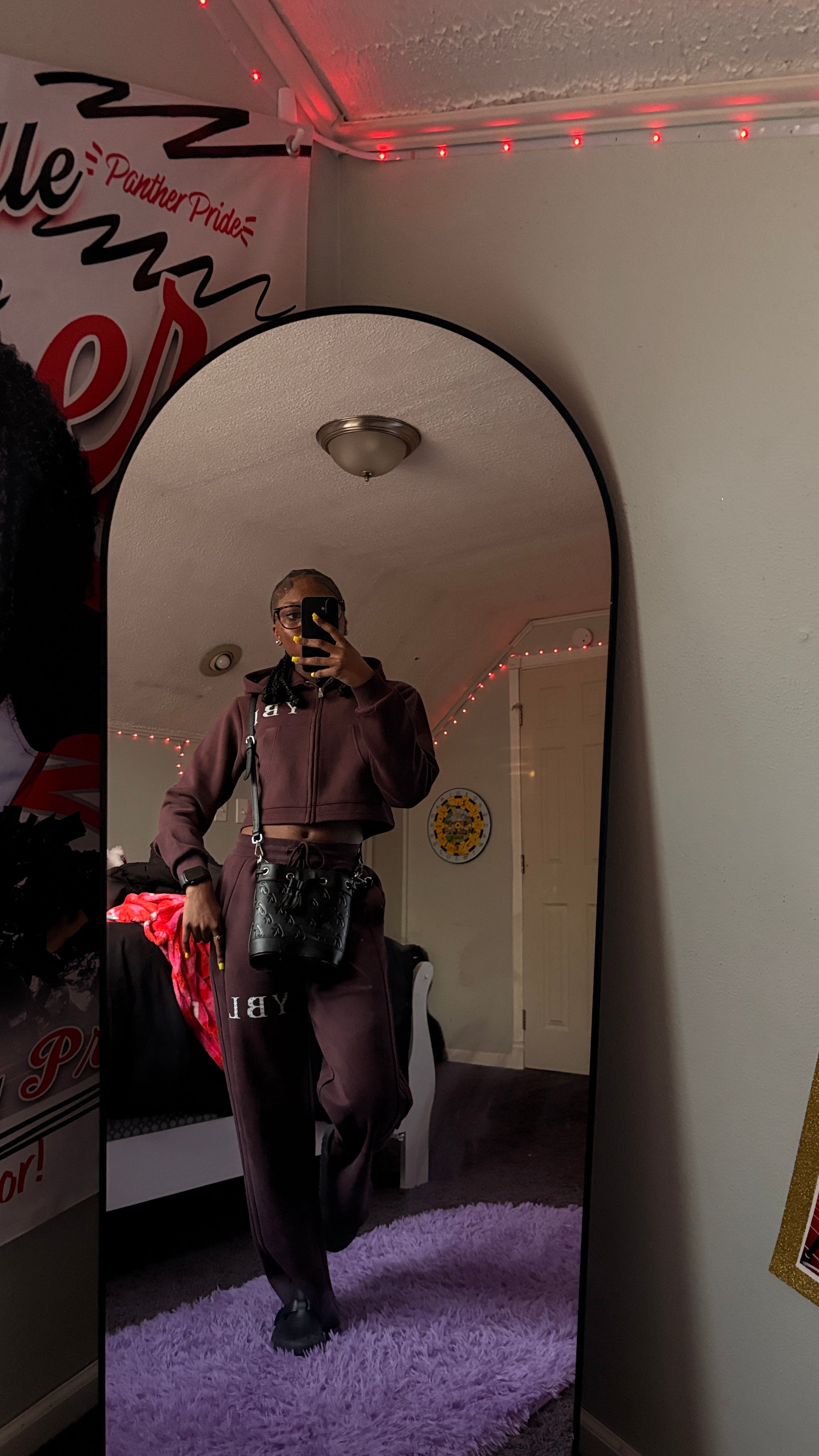 YBL girls dark reddish jacket