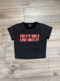 Pretty girls love breezy washed crop top