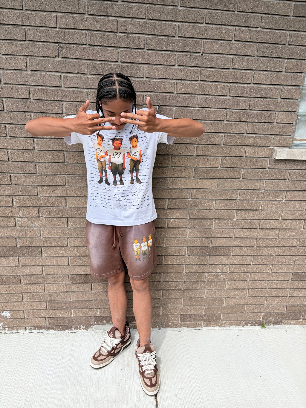 Triple 3 brown set