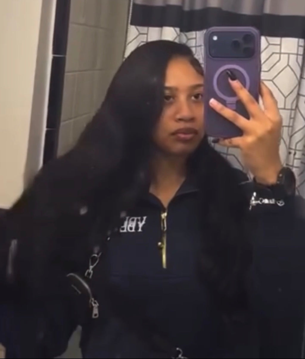 YBL girls navy half zip gold limited edition