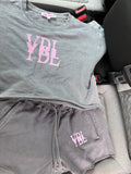 Girls grey scotty set