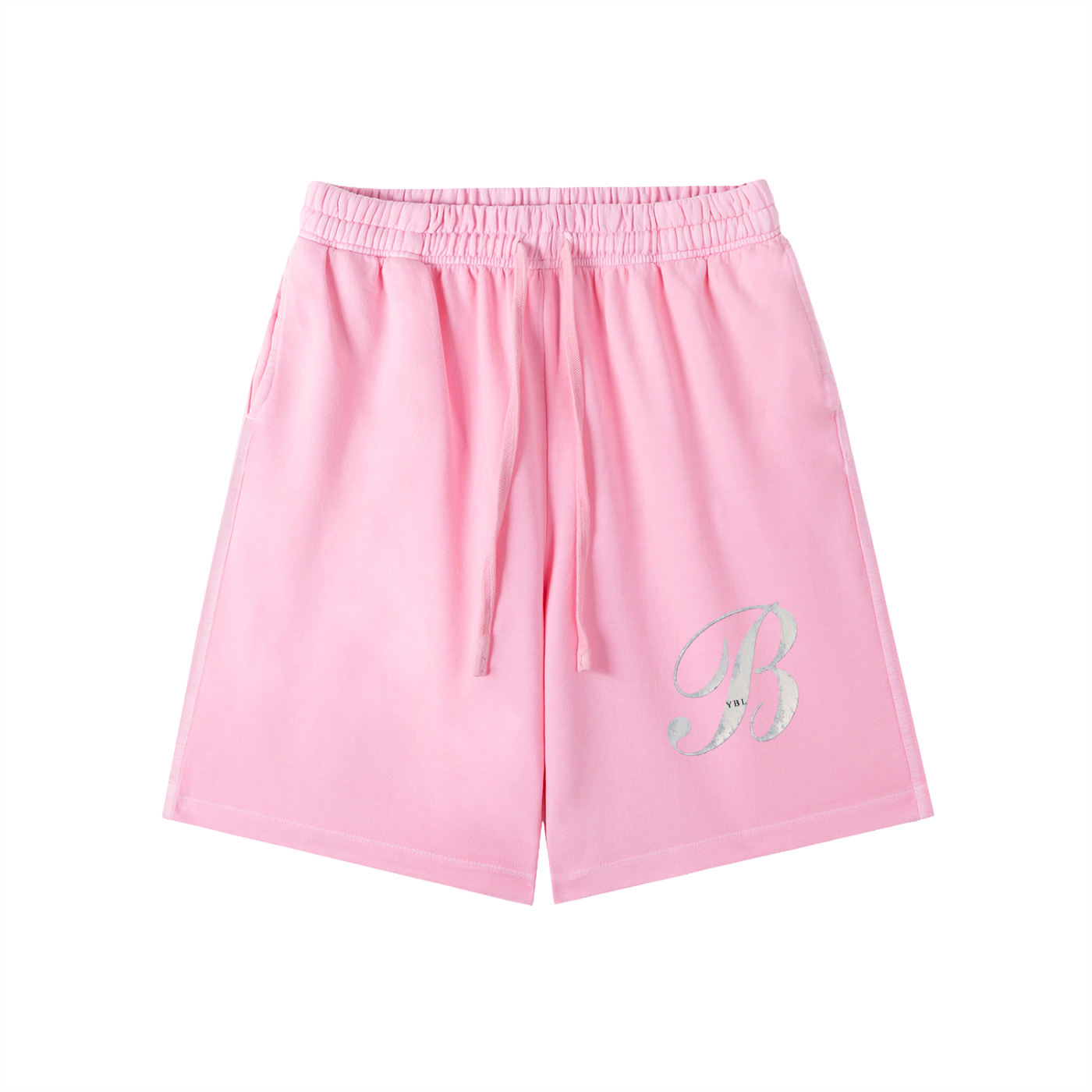 B pink shorts