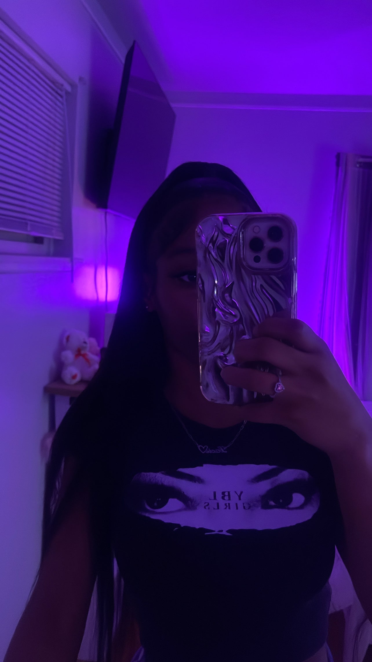 Ybl girls all eyes washed  crop top